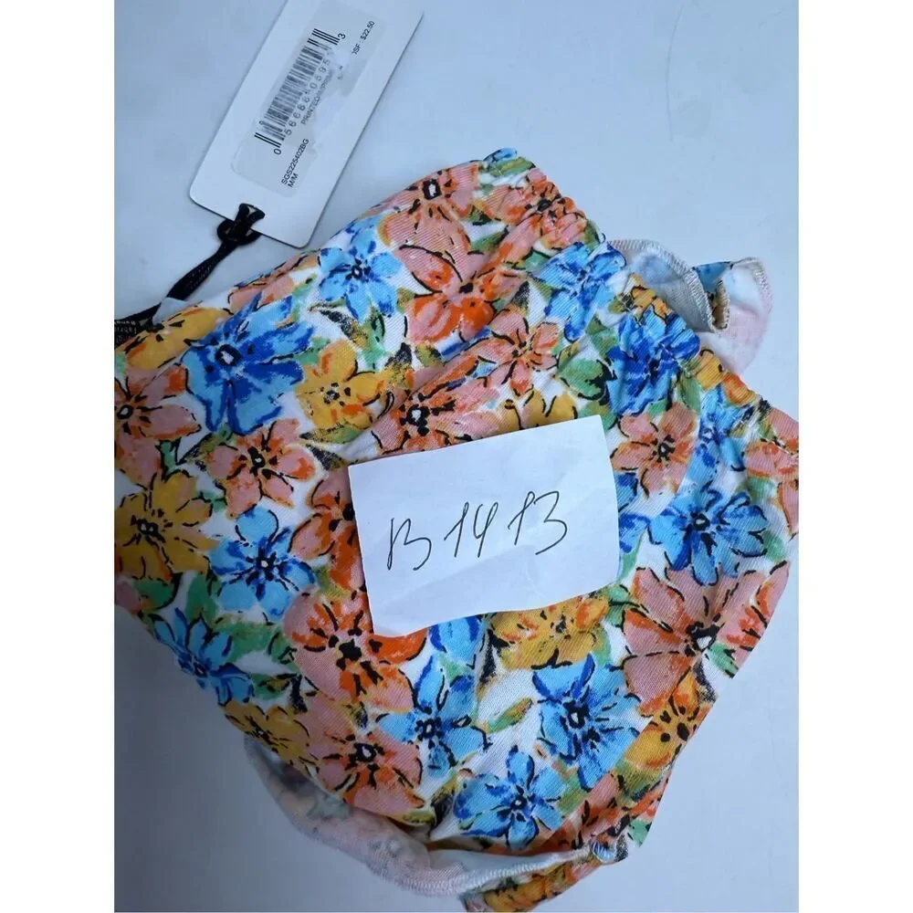 NWT Girl's Silver Jeans Co. Floral Print Ruffle Cropped Tank Top Sz M (10/12)
